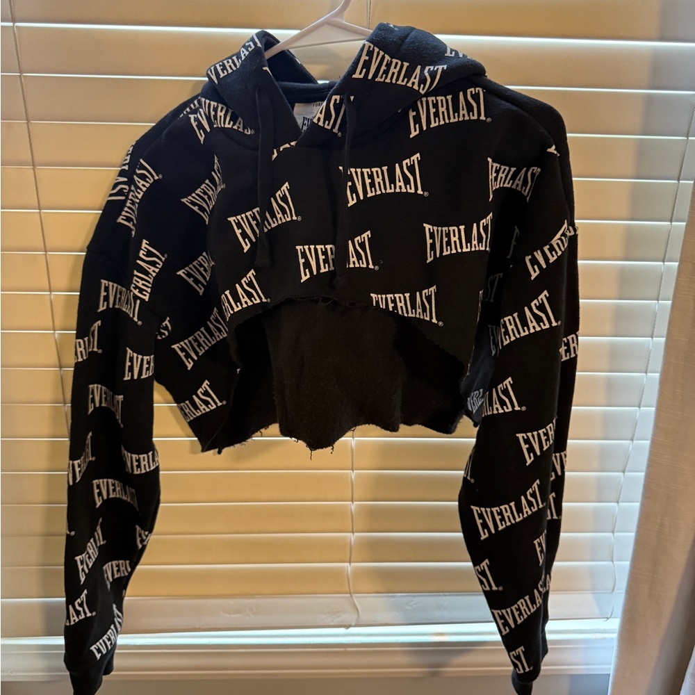 Forever 21 Black Everlast Print Hoodie